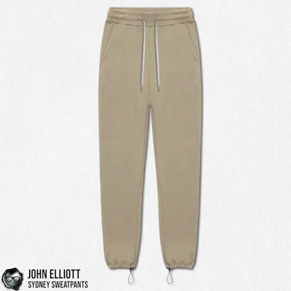 JOHN ELLIOTT SYDNEY JOGGER SWEATPANTS IN SHARK BEIGE MEN’S MEDIUM LUXURY PANTS